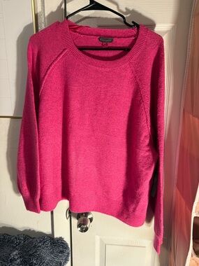 Fashion Nova Hot Pink Crewneck Sweater